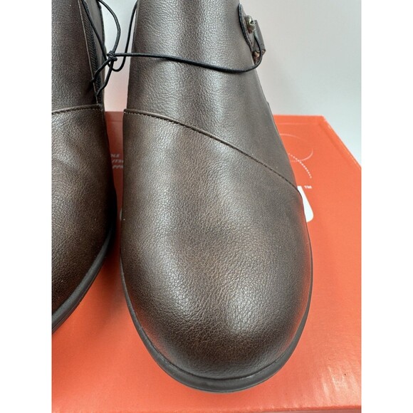 JBU Jambu Kyley Women's Brown Ankle Adjustable Small Heel  Boot Size 7.5M New - Picture 4 of 16